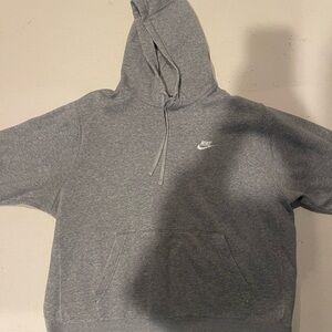 Nike Gray Quarter-Zip Sweater with Hood